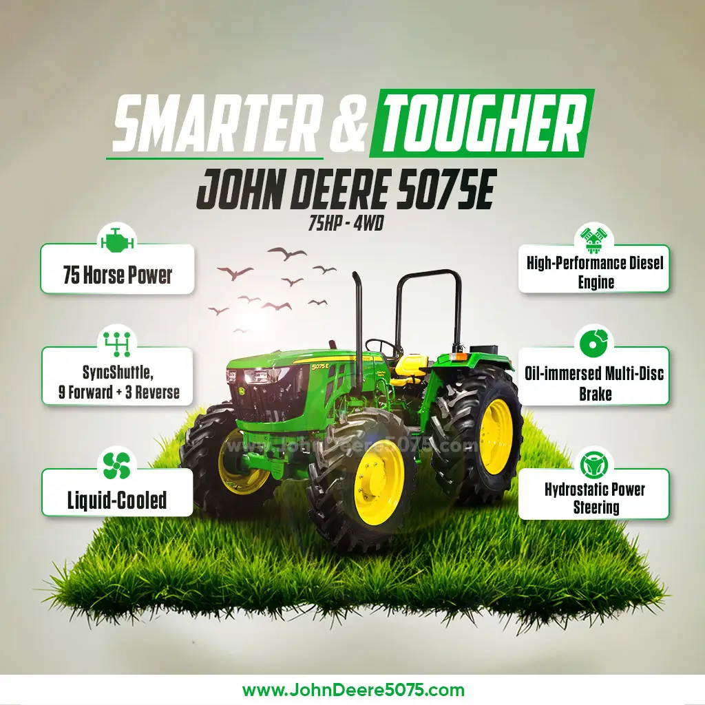 John Deere 5075 75HP Tractor for sale
