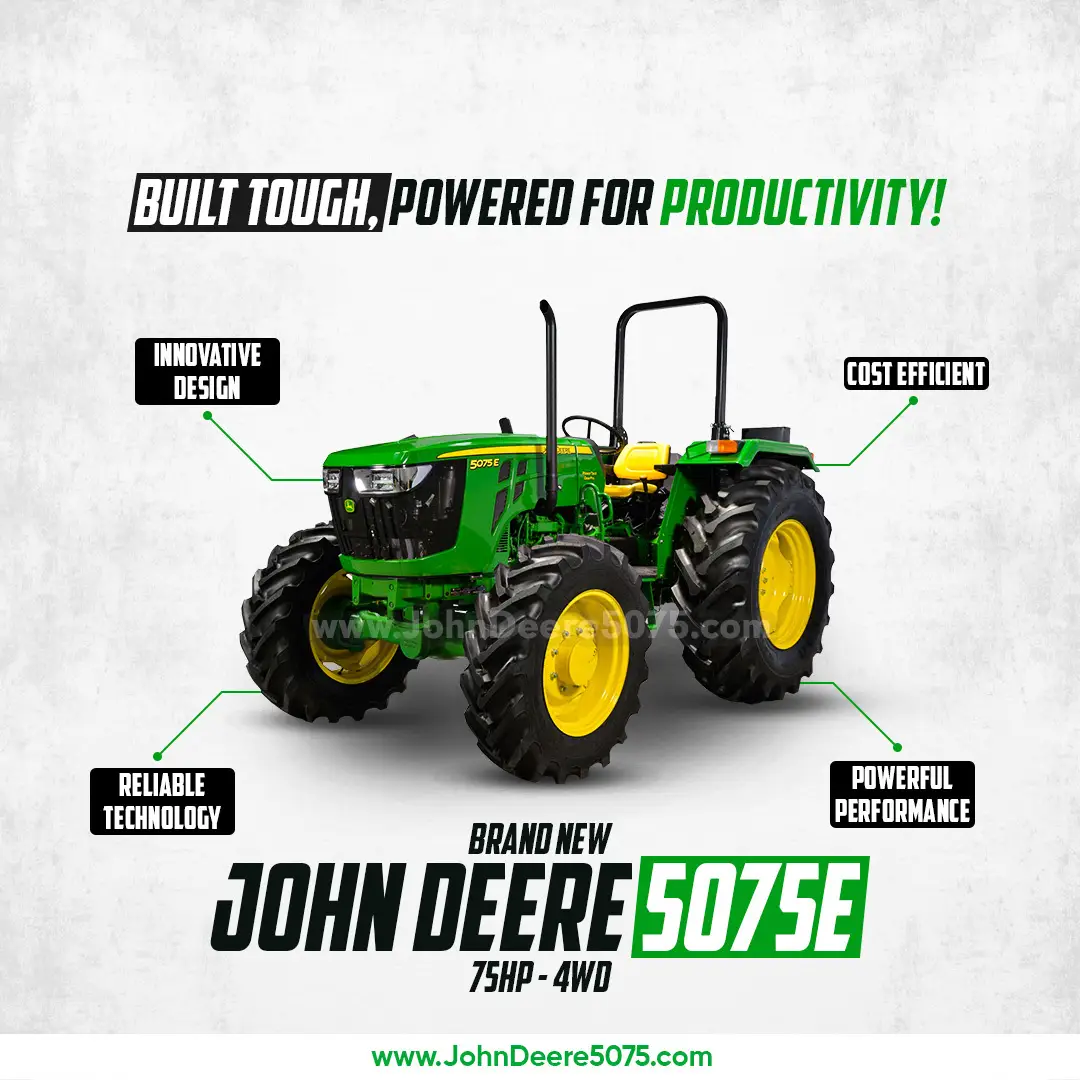 John Deere 5075 75HP Tractor for sale